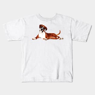 Adorable Boxer Dog Kids T-Shirt